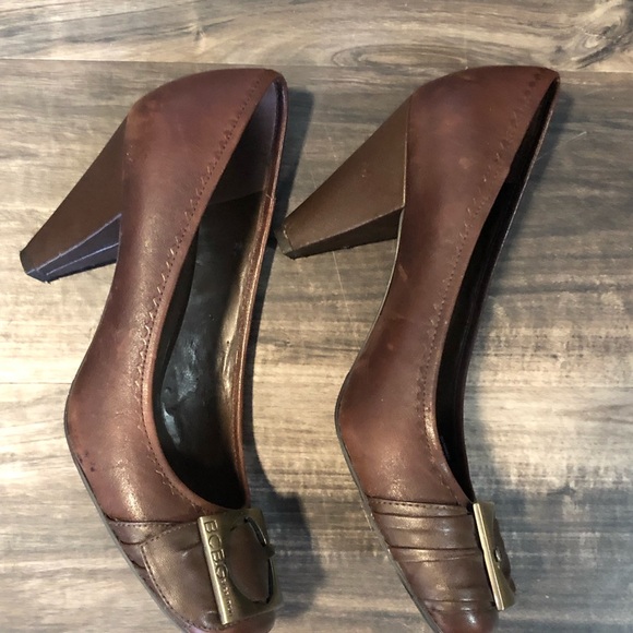 Bcbg brown chunky heel - Picture 3 of 6